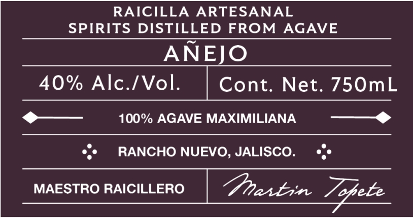 La Reina Raicilla Anejo